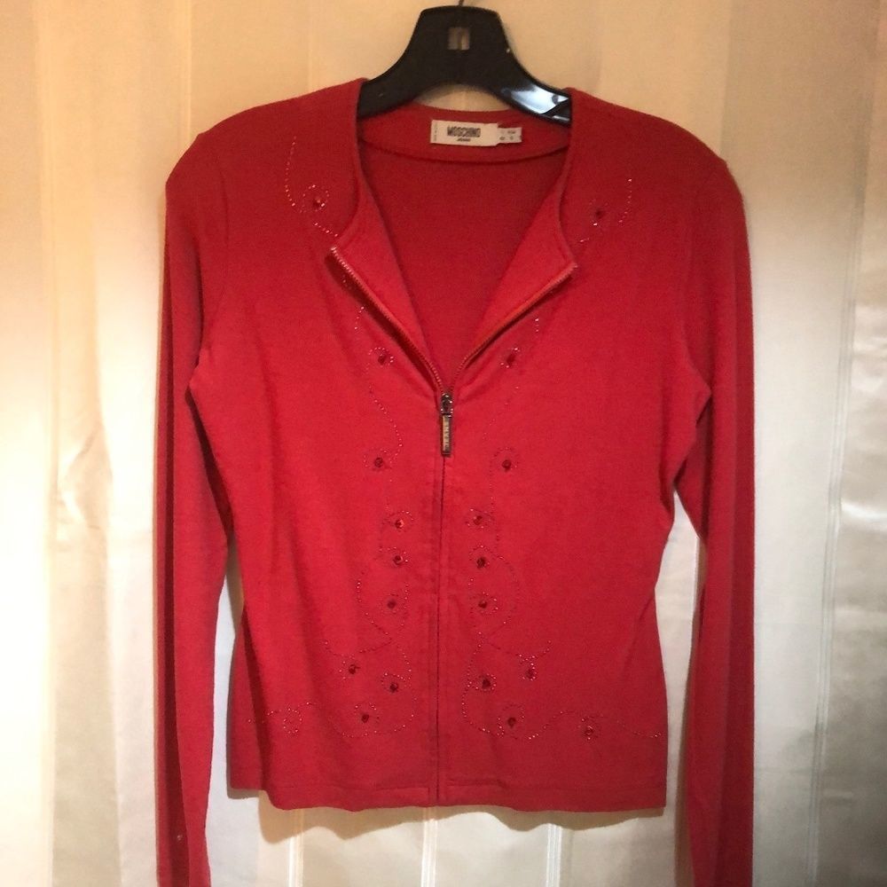 Moschino Jeans Cardigan Zipper